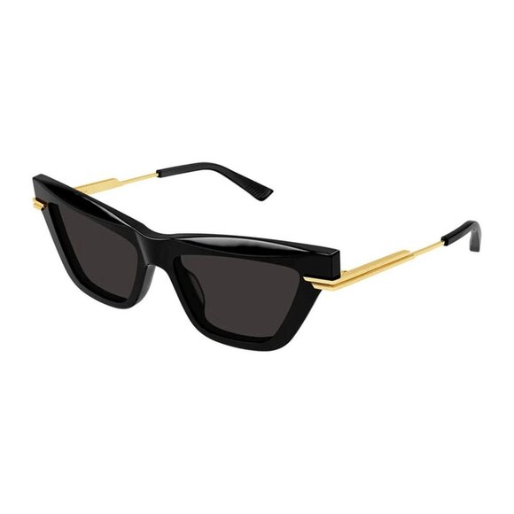 NEW BOTTEGA VENETA BV1241S 001 SUNGLASSES WOMEN BLACK/GOLD EYEWEAR